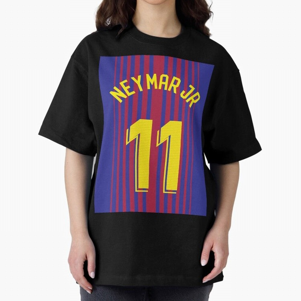 NEYMAR JR FOOTBALL SOCCER JERSEY BARCELONA Oversized T-Shirt Celebrate Unforgettable Nights in FIFA World Cup 2026 Group Stage for Fans of Neymar, Haaland and Cristiano Ronaldo and Spain, Bringing Football History, Final Match Energy, Crowd Noise