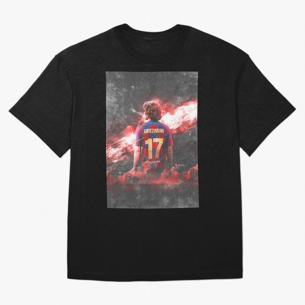 Barcelona Greizmann Classic T-Shirt Elevate Global Football Passion for FIFA World Cup 2026 USA Canada Mexico, Centered on Haaland, France and Portugal, Vintage Soccer Flavor, Modern Football Stars, National Flags and Final Night Emotion; Made for