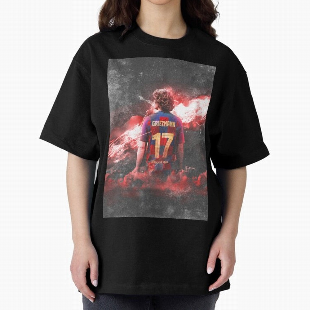 Barcelona Greizmann Classic T-Shirt Elevate Global Football Passion for FIFA World Cup 2026 USA Canada Mexico, Centered on Haaland, France and Portugal, Vintage Soccer Flavor, Modern Football Stars, National Flags and Final Night Emotion; Made for