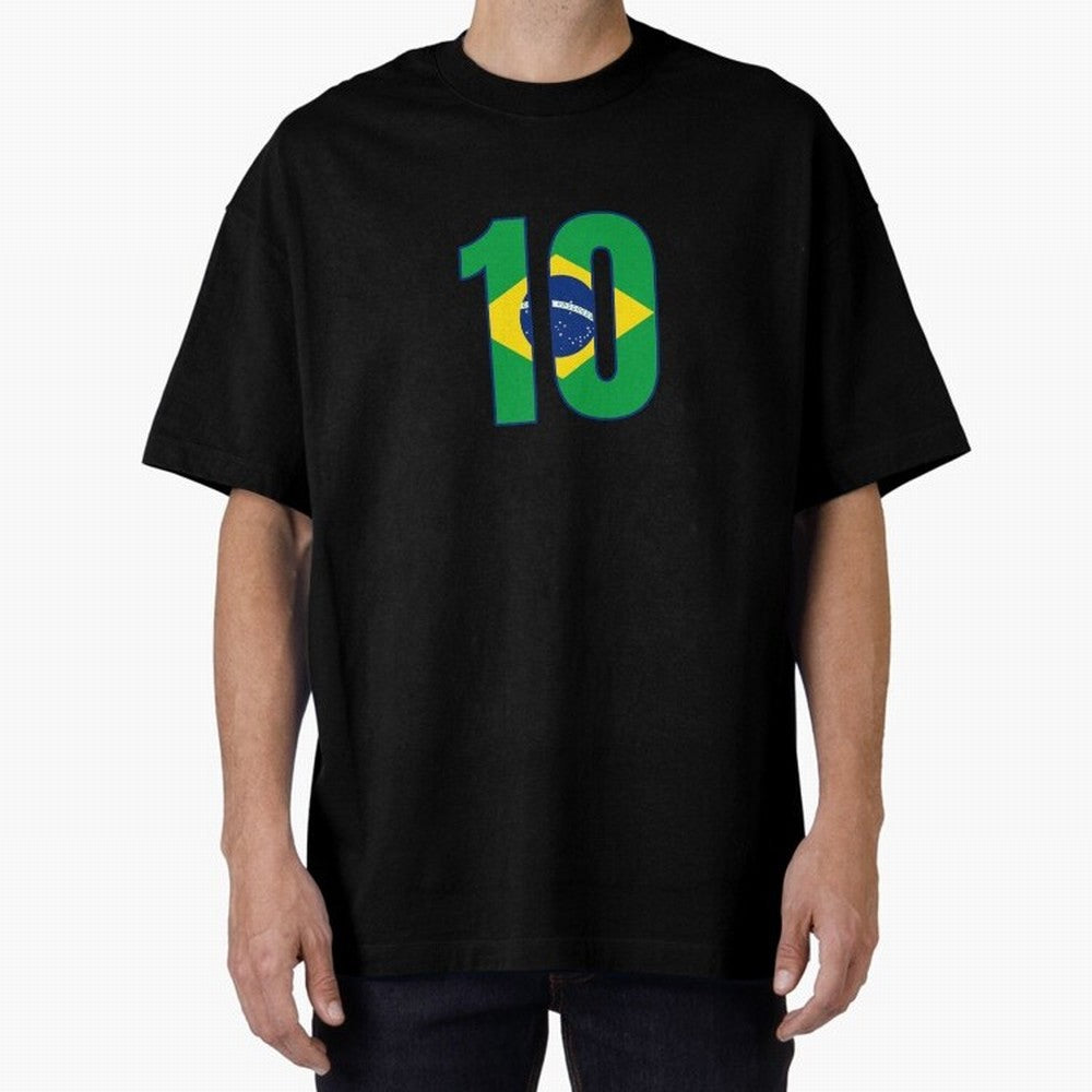 10 - Neymar JR - Brazil Flag Classic T-Shirt Celebrate the Next Chapter of Match Day Hype around FIFA World Cup 2026, Neymar, Haaland and Cristiano Ronaldo, Netherlands, Goal Celebration Energy, Supporter Heritage, Football Icons and Worldwide