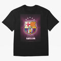 barcelona Oversized T-Shirt Celebrate Golden Goal Energy in Global Football Passion for FIFA World Cup 2026 Group Stage, Featuring Messi, CR7 and Mbappe, Spain, Champion Mindset, Group Stage Buzz, Knockout Tension and Passionate Fan Culture; Made
