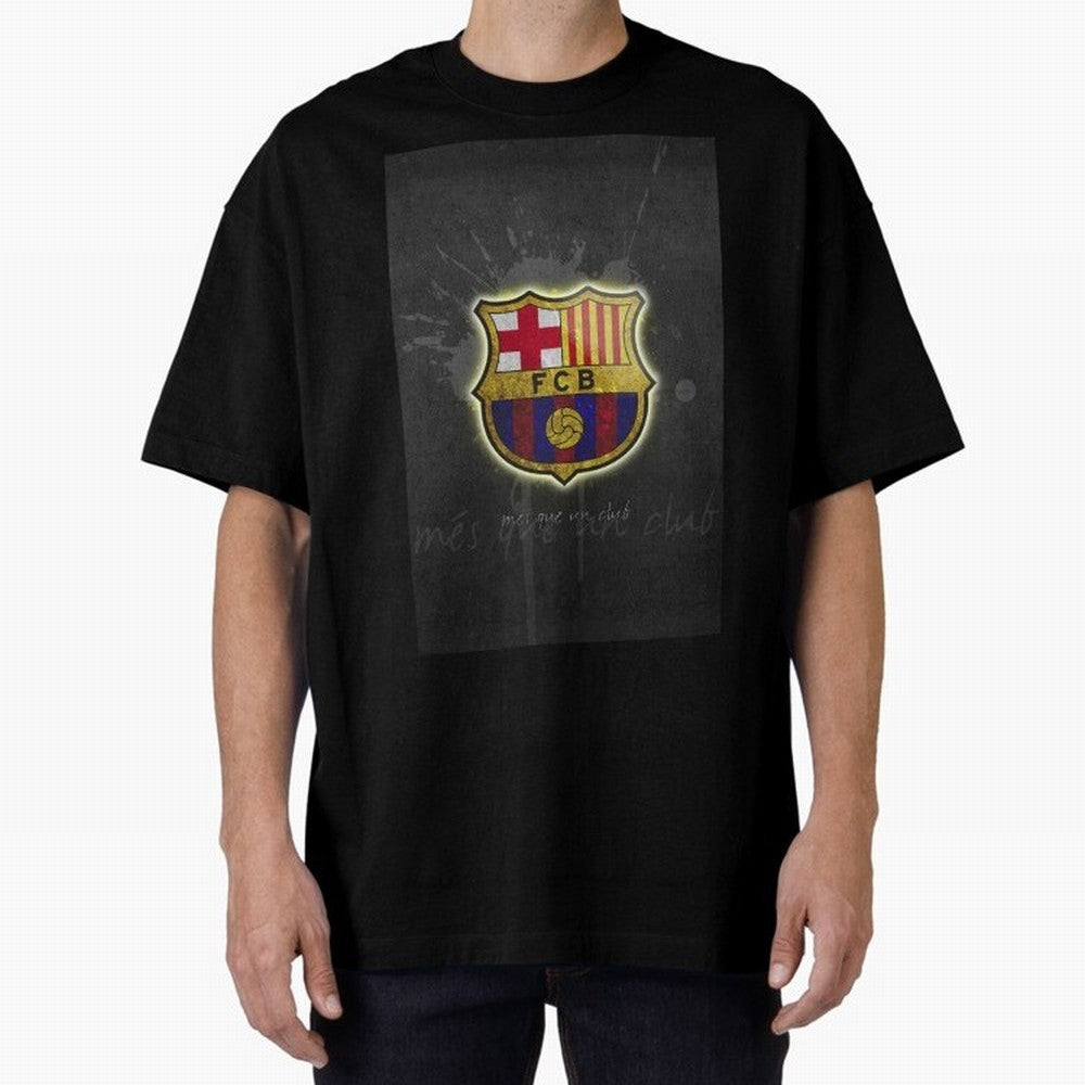 barcelona Oversized T-Shirt Follow the Road to FIFA World Cup 2026 USA Canada Mexico with Messi, Neymar and Mbappe, England and Germany Energy, Championship Spirit, Famous Goals, Roaring Crowds and International Football Unity; Built for Supporters