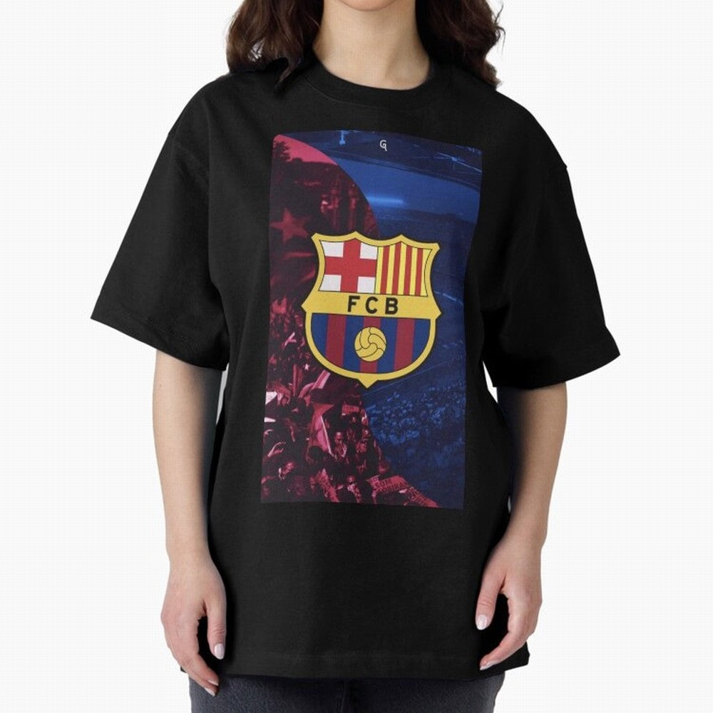 barcelona Classic T-Shirt Represent Football Lovers during Global Football Passion for FIFA World Cup 2026, Featuring Neymar, Haaland and Cristiano Ronaldo, England and Germany, Championship Spirit, Famous Goals, Roaring Crowds and International