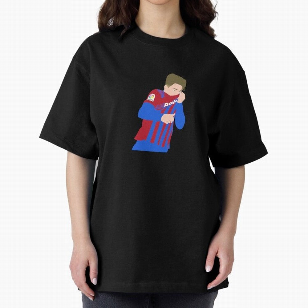 Gavi Barcelona Oversized T-Shirt Show Passion for the Stars of FIFA World Cup 2026 USA Canada Mexico for Fans of CR7 and Messi and England, Bringing Football Passion, Legendary Performances, Festival Vibes and Supporter Community; Ideal for