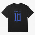 Neymar Jr Brazil White Jersey 2023 Oversized T-Shirt Discover Global Football Passion for FIFA World Cup 2026, Inspired by Mbappe, Portugal, Classic Soccer Heritage, Championship Pressure, Fan Loyalty and International Pride; Made for Collectors