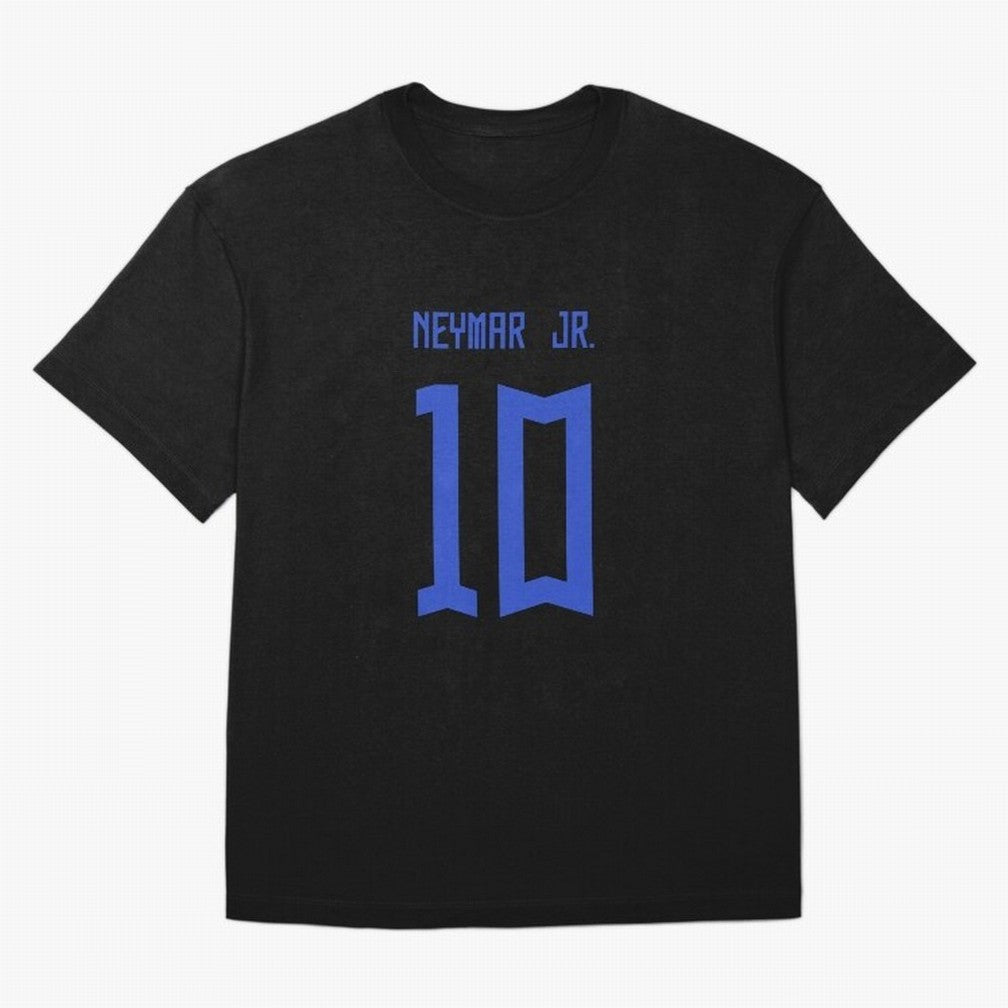 Neymar Jr Brazil White Jersey 2023 Oversized T-Shirt Discover Global Football Passion for FIFA World Cup 2026, Inspired by Mbappe, Portugal, Classic Soccer Heritage, Championship Pressure, Fan Loyalty and International Pride; Made for Collectors