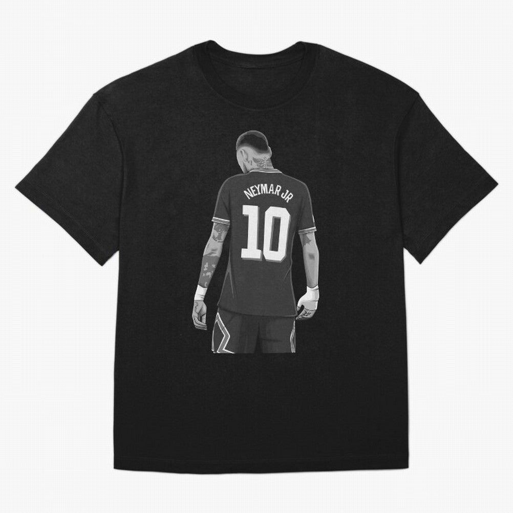 Neymar Jr Black and White Version Oversized T-Shirt Turn Up for FIFA World Cup 2026 Group Stage Made for CR7 and Messi, Argentina Energy, Game Day Rituals, Football Legends, Country Pride and the Road to the Final; Ideal for Football Dads, Football