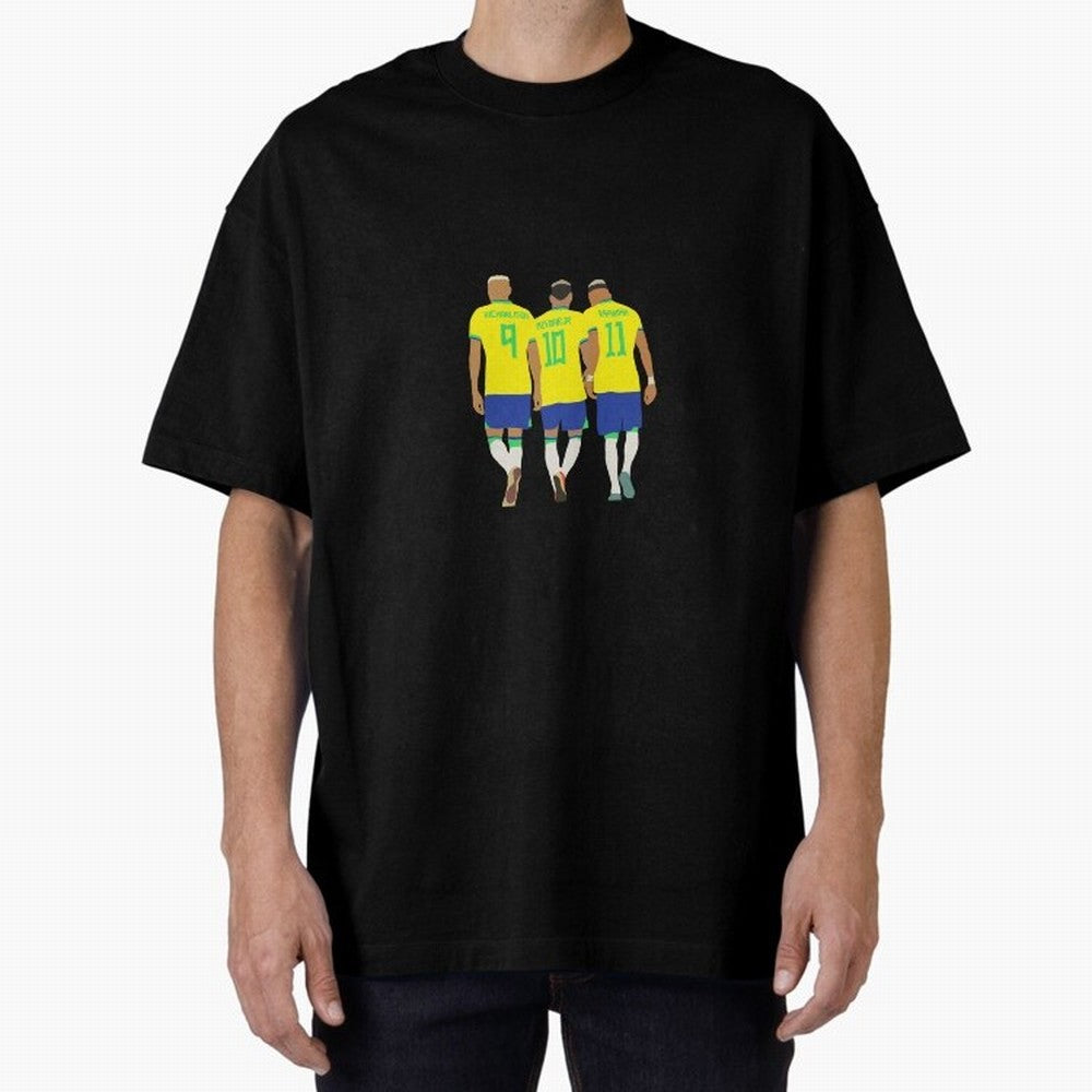 brazil soccer players Oversized T-Shirt Feel FIFA World Cup 2026 Group Stage for Fans of CR7 and Brazil, Bringing Sports Nostalgia, International Competition, Famous Players and Unforgettable Victories; Made for Collectors Who Enjoy Iconic Players,