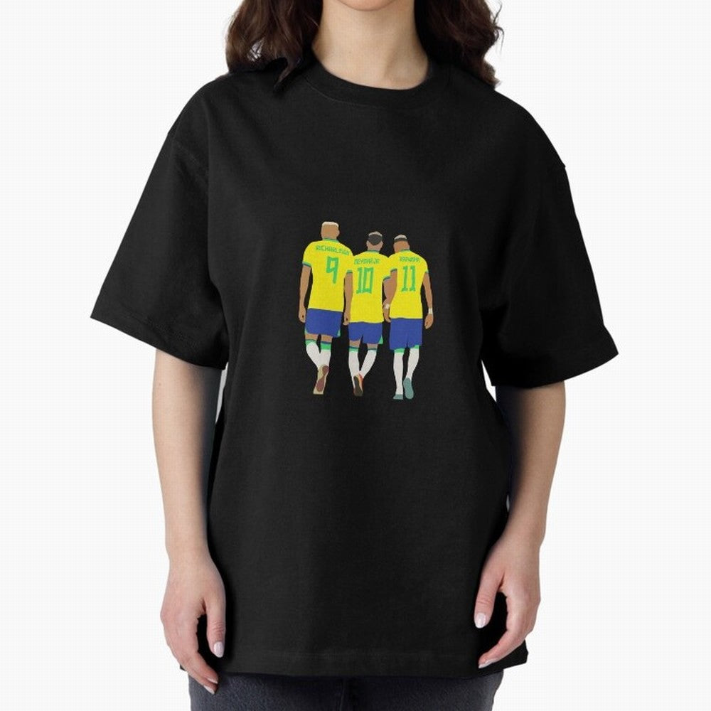 brazil soccer players Oversized T-Shirt Feel FIFA World Cup 2026 Group Stage for Fans of CR7 and Brazil, Bringing Sports Nostalgia, International Competition, Famous Players and Unforgettable Victories; Made for Collectors Who Enjoy Iconic Players,