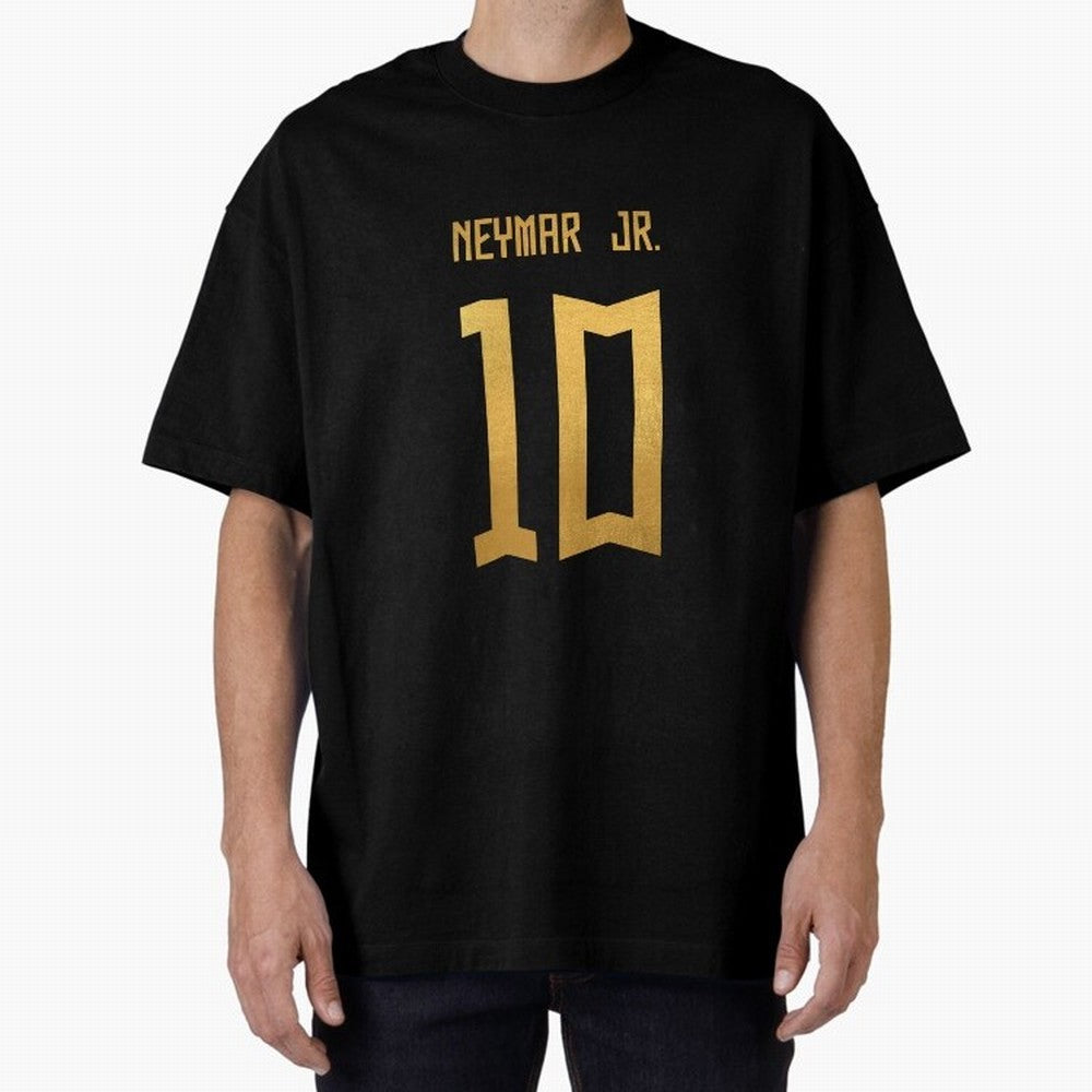 Copy of Neymar Jr Brazil Jersey 2023 Oversized T-Shirt Celebrate Golden Goal Energy in FIFA World Cup 2026 Group Stage Spirit, Made for England, France and Netherlands, Mbappe and Neymar, Stadium Memories, Football Loyalty, International Chants and
