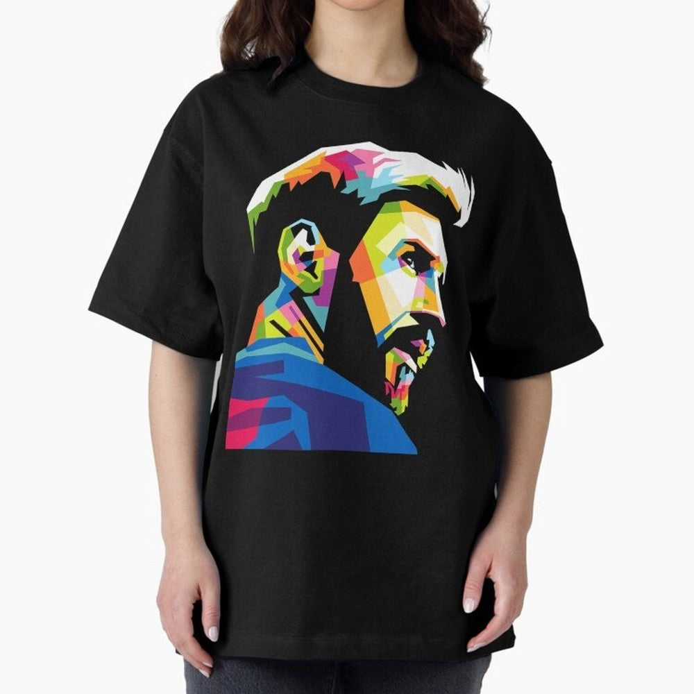Wpap Leo Messi Graphic Oversized T-Shirt Carry National Pride through Global Football Passion for FIFA World Cup 2026 USA Canada Mexico, Featuring Haaland and Mbappe, Portugal, Goal Celebration Energy, Supporter Heritage, Football Icons and