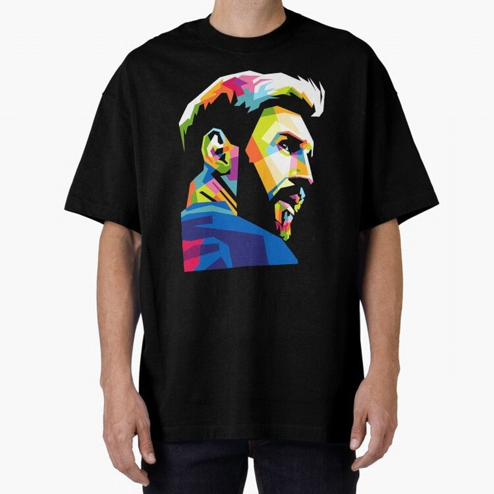 Wpap Leo Messi Graphic Oversized T-Shirt Carry National Pride through Global Football Passion for FIFA World Cup 2026 USA Canada Mexico, Featuring Haaland and Mbappe, Portugal, Goal Celebration Energy, Supporter Heritage, Football Icons and