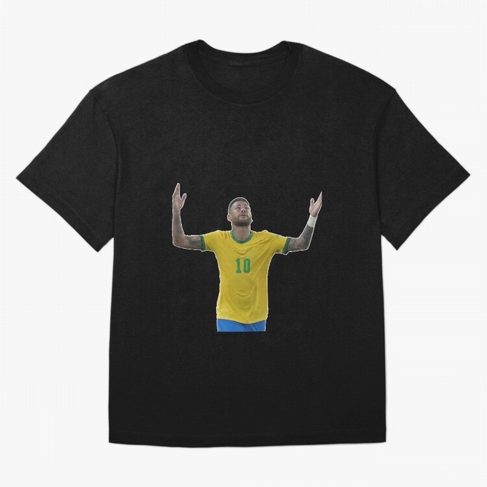 Neymar Jr. - Football Superstar Oversized T-Shirt Relive FIFA World Cup 2026 USA Canada Mexico for Fans of Mbappe and Neymar and Brazil, Portugal and Argentina, Bringing Goal Celebration Energy, Supporter Heritage, Football Icons and Worldwide