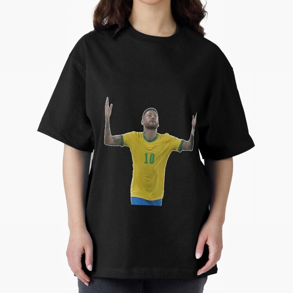 Neymar Jr. - Football Superstar Oversized T-Shirt Relive FIFA World Cup 2026 USA Canada Mexico for Fans of Mbappe and Neymar and Brazil, Portugal and Argentina, Bringing Goal Celebration Energy, Supporter Heritage, Football Icons and Worldwide