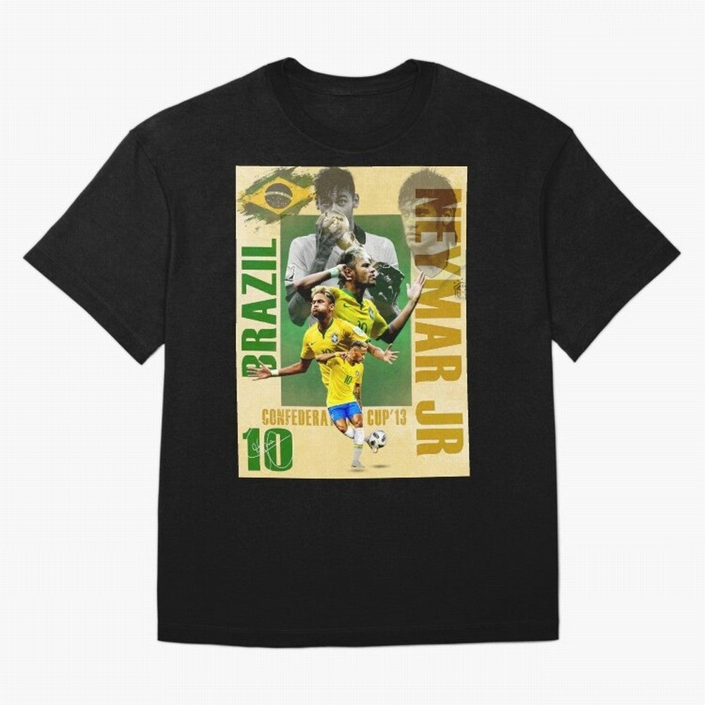 Neymar Jr Brazil World Cup Poster, Soccer Football Wall Art Print Decor Premium T-Shirt Make Game Day About FIFA World Cup 2026 Group Stage Centered on Mbappe and Neymar, Spain Energy, Football Passion, Legendary Performances, Festival Vibes and