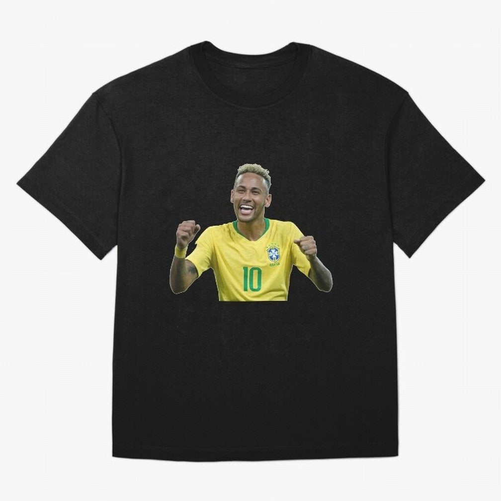 Neymar JR Cheering Premium T-Shirt Embrace Global Football Passion for FIFA World Cup 2026 Group Stage, Inspired by Cristiano Ronaldo, Argentina, France and Brazil, Game Day Rituals, Football Legends, Country Pride and the Road to the Final; Built