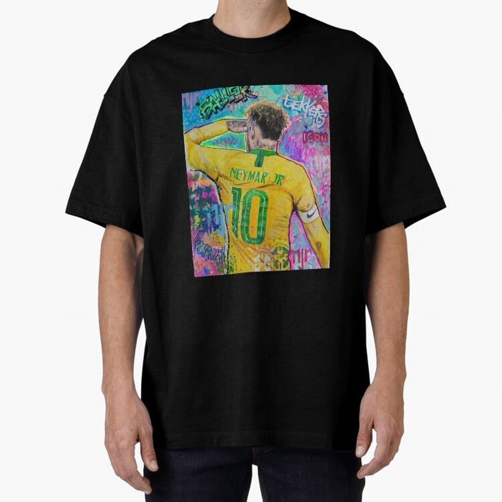 Neymar Jr Premium T-Shirt Bring International Match Energy to Global Football Passion for FIFA World Cup 2026 USA Canada Mexico, Filled with Cristiano Ronaldo, Netherlands, Vintage Soccer Flavor, Modern Football Stars, National Flags and Final