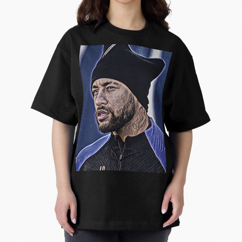 Neymar All Time Greatest Footballer Oversized T-Shirt Honor the Football Icons of the FIFA World Cup 2026 USA Canada Mexico Journey through Messi, Neymar and Mbappe Highlights, England Pride, Worldwide Fan Energy, Dramatic Goals, Stadium Lights and