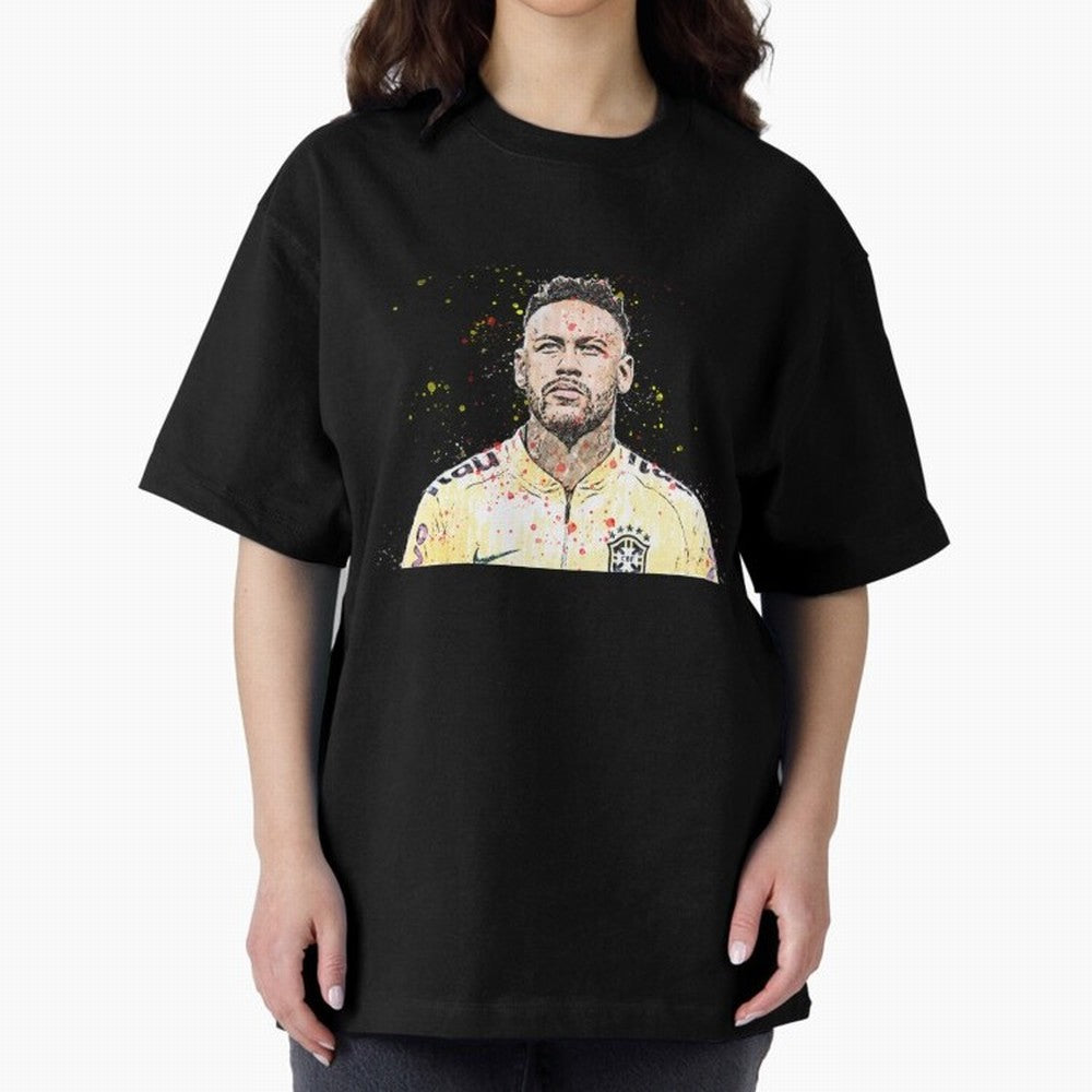 Neymar Neymar Oversized T-Shirt Feel the Roar of FIFA World Cup 2026 Group Stage Spirit, with Spain and Netherlands, CR7 and Messi, Football History, Final Match Energy, Crowd Noise and Once in a Lifetime Moments; Great for Supporters Who Love
