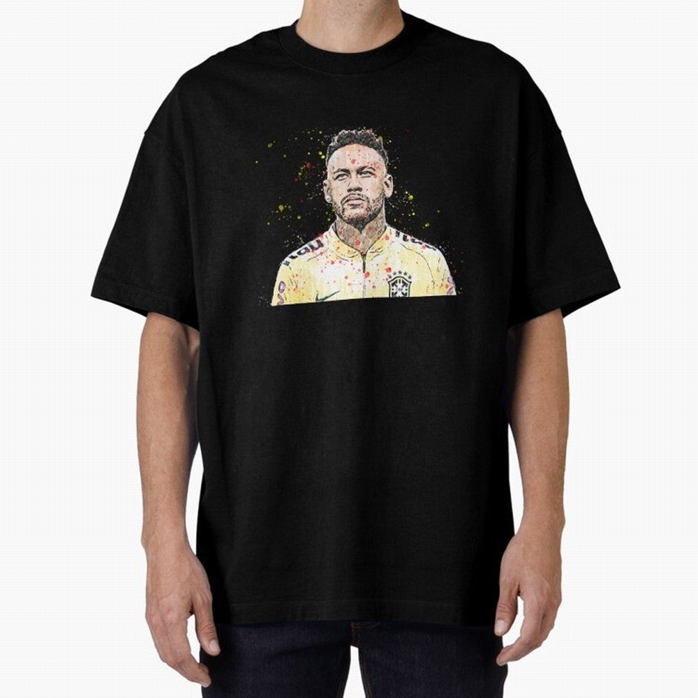 Neymar Neymar Oversized T-Shirt Feel the Roar of FIFA World Cup 2026 Group Stage Spirit, with Spain and Netherlands, CR7 and Messi, Football History, Final Match Energy, Crowd Noise and Once in a Lifetime Moments; Great for Supporters Who Love