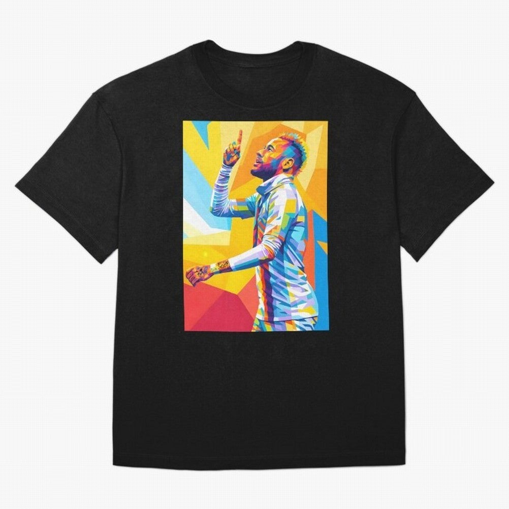 Neymar Pop Art Oversized T-Shirt Follow the FIFA World Cup 2026 Journey through Haaland Highlights, Germany Pride, Fan Favorite Moments, National Team Passion, Big Match Drama and Soccer History; Ideal for Passionate Fans Who Love Underdog Stories,