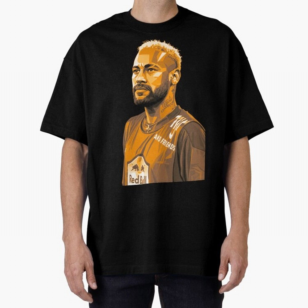 Neymar Oversized T-Shirt Follow the Road to FIFA World Cup 2026 USA Canada Mexico Highlighting Haaland, France Energy, Stadium Memories, Football Loyalty, International Chants and Championship Tradition; Ideal for Fans Who Follow Messi, Cristiano