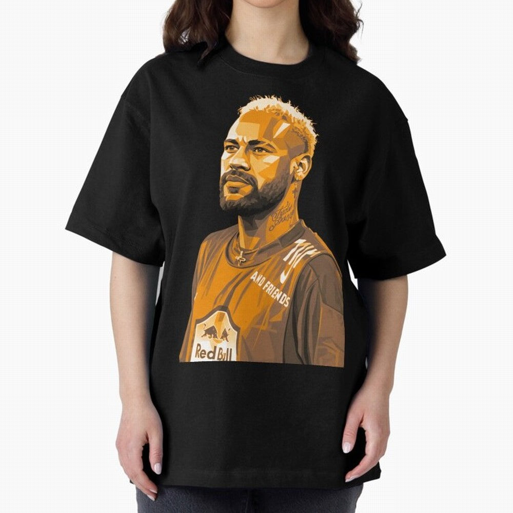 Neymar Oversized T-Shirt Follow the Road to FIFA World Cup 2026 USA Canada Mexico Highlighting Haaland, France Energy, Stadium Memories, Football Loyalty, International Chants and Championship Tradition; Ideal for Fans Who Follow Messi, Cristiano