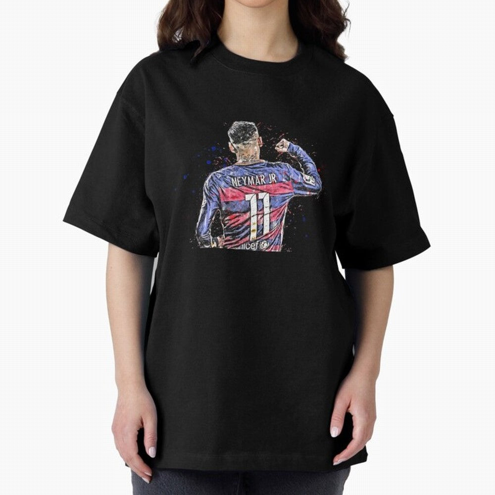 Neymar Neymar Oversized T-Shirt Celebrate the Next Chapter of Global Football Passion for FIFA World Cup 2026 Group Stage, Driven by Messi, Neymar and Mbappe, Netherlands, Game Day Rituals, Football Legends, Country Pride and the Road to the Final;