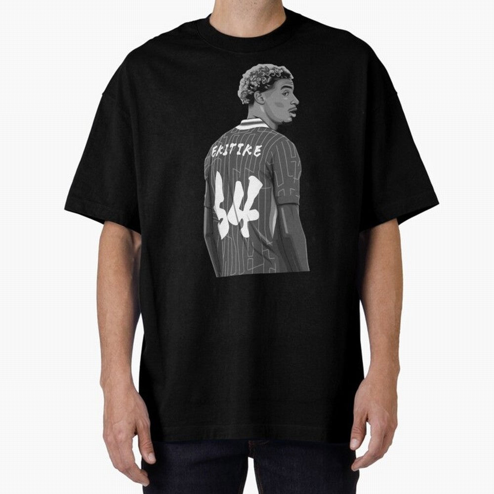 Hugo Ekitike Black and White Version Classic T-Shirt Relive Legendary Nights from FIFA World Cup 2026 USA Canada Mexico for Fans of Neymar and Argentina, France and Brazil, Bringing Sports Nostalgia, International Competition, Famous Players and
