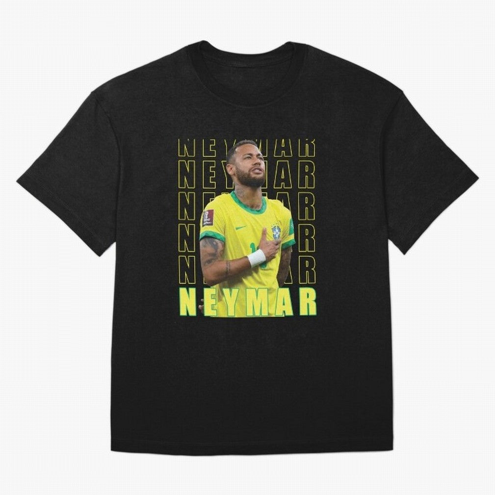 Neymar Brazil Design Oversized T-Shirt Follow the Final Road of FIFA World Cup 2026 Group Stage for Fans of Haaland and Mbappe and Argentina and Brazil, Bringing Stadium Chants, National Pride, Trophy Dreams and Unforgettable Football Memories;