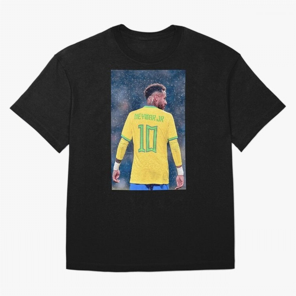 Neymar 10 Brasil world cup 2022 Oversized T-Shirt Honor Football Greatness during Match Day Hype around FIFA World Cup 2026, CR7 and Messi, Portugal, Vintage Soccer Flavor, Modern Football Stars, National Flags and Final Night Emotion; Ideal for