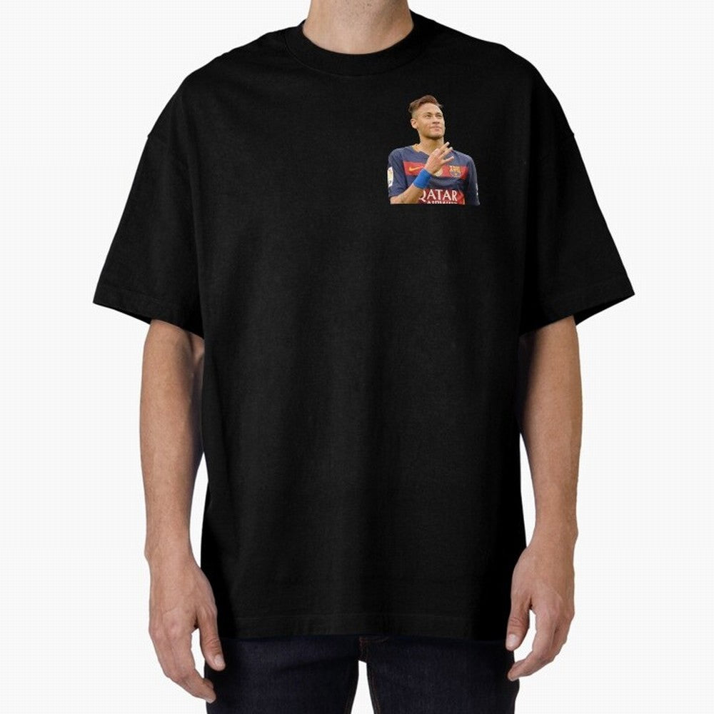Neymar Oversized T-Shirt Show Your Love for FIFA World Cup 2026 Group Stage Driven by Cristiano Ronaldo, Haaland and CR7, England Energy, Vintage Soccer Flavor, Modern Football Stars, National Flags and Final Night Emotion; Great for Watch Parties,