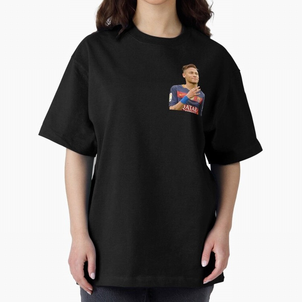 Neymar Oversized T-Shirt Show Your Love for FIFA World Cup 2026 Group Stage Driven by Cristiano Ronaldo, Haaland and CR7, England Energy, Vintage Soccer Flavor, Modern Football Stars, National Flags and Final Night Emotion; Great for Watch Parties,