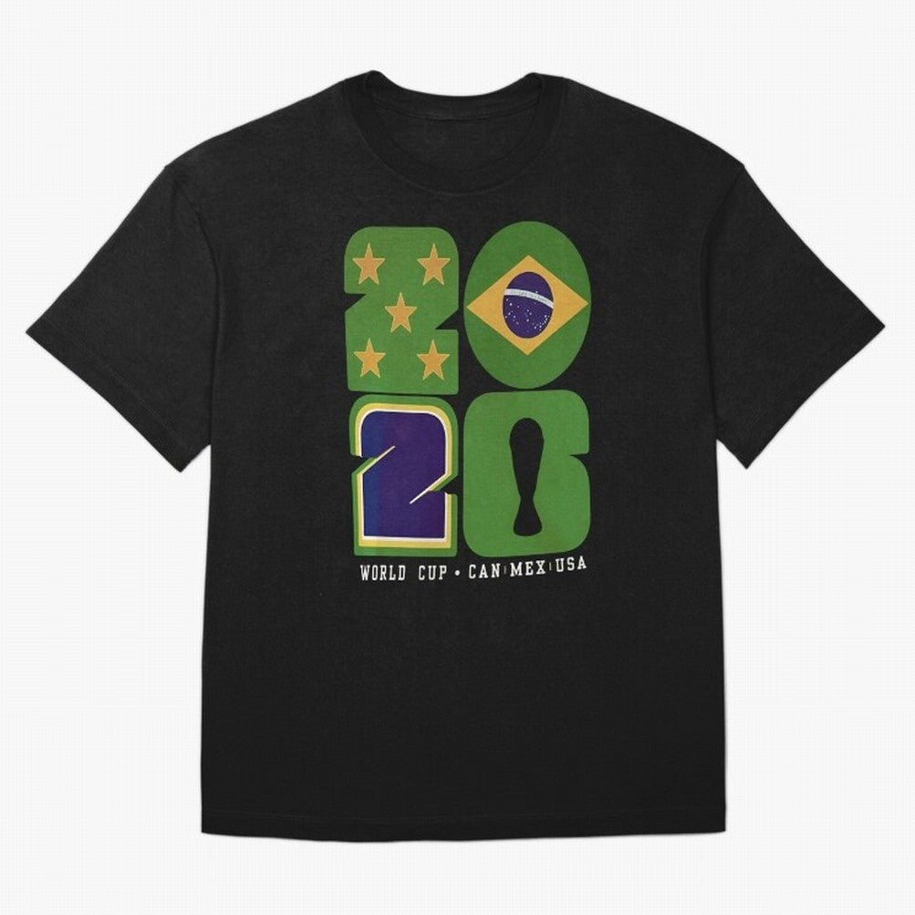 Brazil Football World Cup 2026 - Can Mex Usa Typography Essential T-Shirt Keep Football History Alive during the FIFA World Cup 2026 Journey through Cristiano Ronaldo Highlights, Portugal, Spain and Germany Pride, Retro Football Energy, Iconic