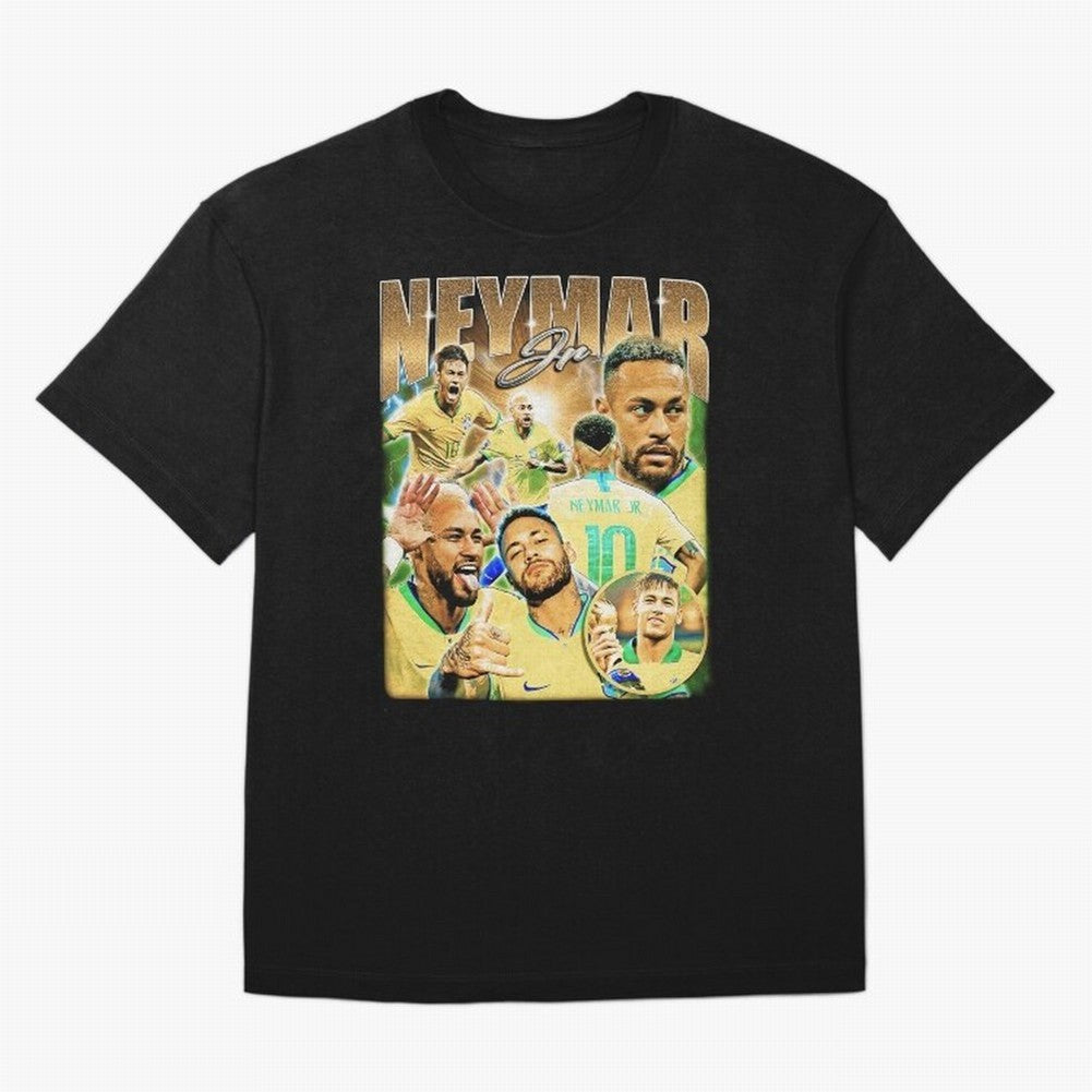 The Best Neymar 10 Vintage 90s Vintage Bootleg Style Oversized T-Shirt Honor Champions and Dreams in FIFA World Cup 2026 USA Canada Mexico Spirit, Filled with England and Germany, Haaland and Mbappe, Soccer Culture, Superstar Moments, National Team