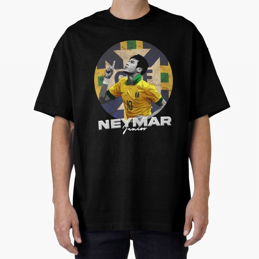 Neymar Junior Oversized T-Shirt Join Global Football Passion for FIFA World Cup 2026 USA Canada Mexico, Featuring Messi, Germany, Game Day Rituals, Football Legends, Country Pride and the Road to the Final; Built for Supporters Chasing Trophy