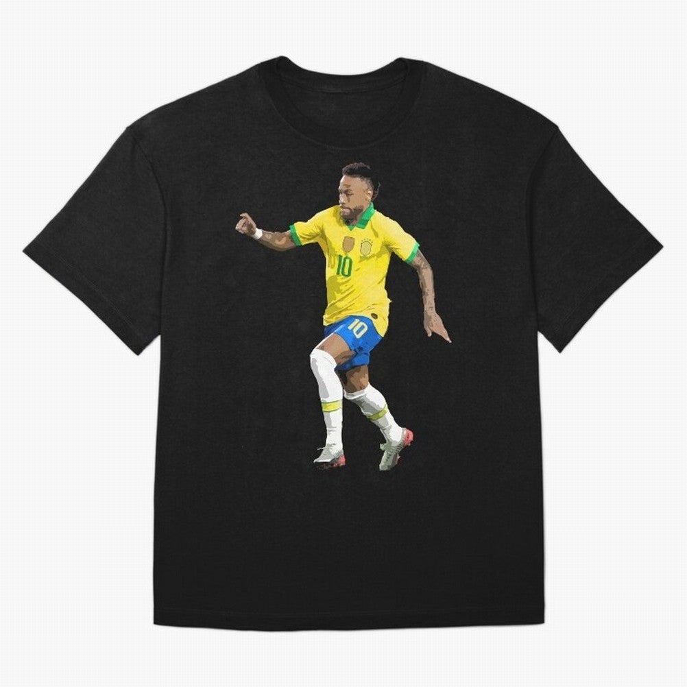 neymar Oversized T-Shirt Celebrate Classic Football Spirit in FIFA World Cup 2026 USA Canada Mexico Centered on Messi, Brazil Energy, Vintage Soccer Flavor, Modern Football Stars, National Flags and Final Night Emotion; Great for Supporters Who