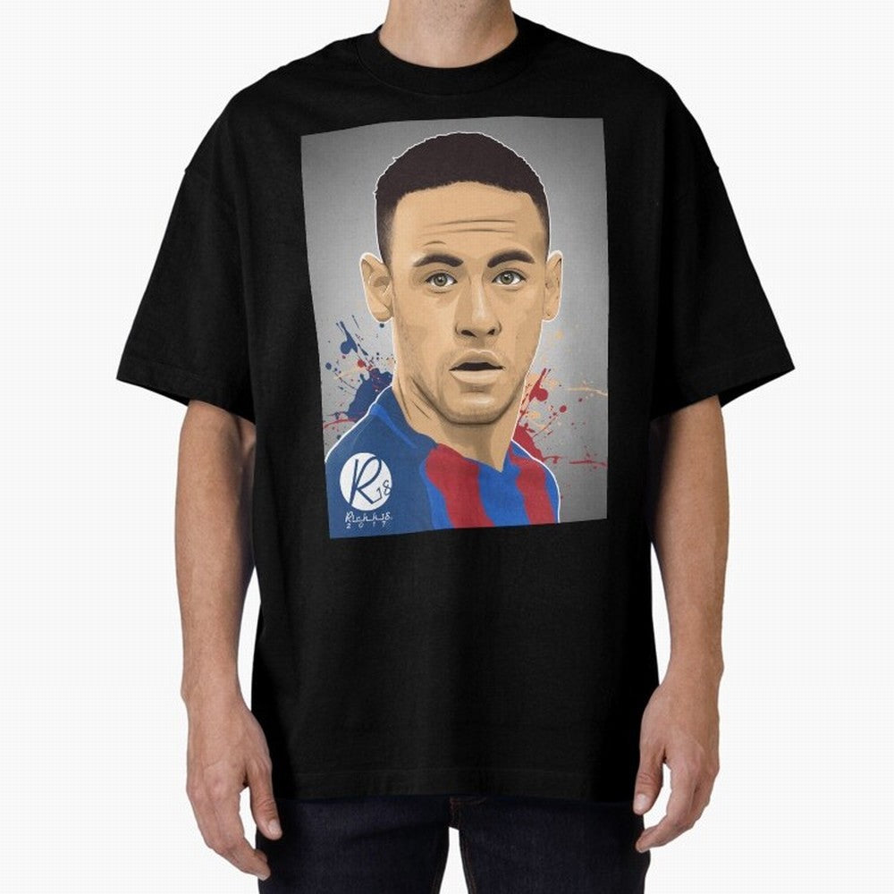 NEYMAR Oversized T-Shirt Show Your Love for Match Day Hype around FIFA World Cup 2026, Haaland and Mbappe, Brazil, Football History, Final Match Energy, Crowd Noise and Once in a Lifetime Moments; Ideal for Passionate Fans Who Love Underdog
