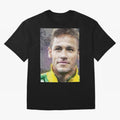 Neymar Oversized T-Shirt Show Fan Pride Across FIFA World Cup 2026 Spirit, Capturing England, Haaland, Vintage Soccer Flavor, Modern Football Stars, National Flags and Final Night Emotion; Ideal for Passionate Fans Who Love Underdog Stories,