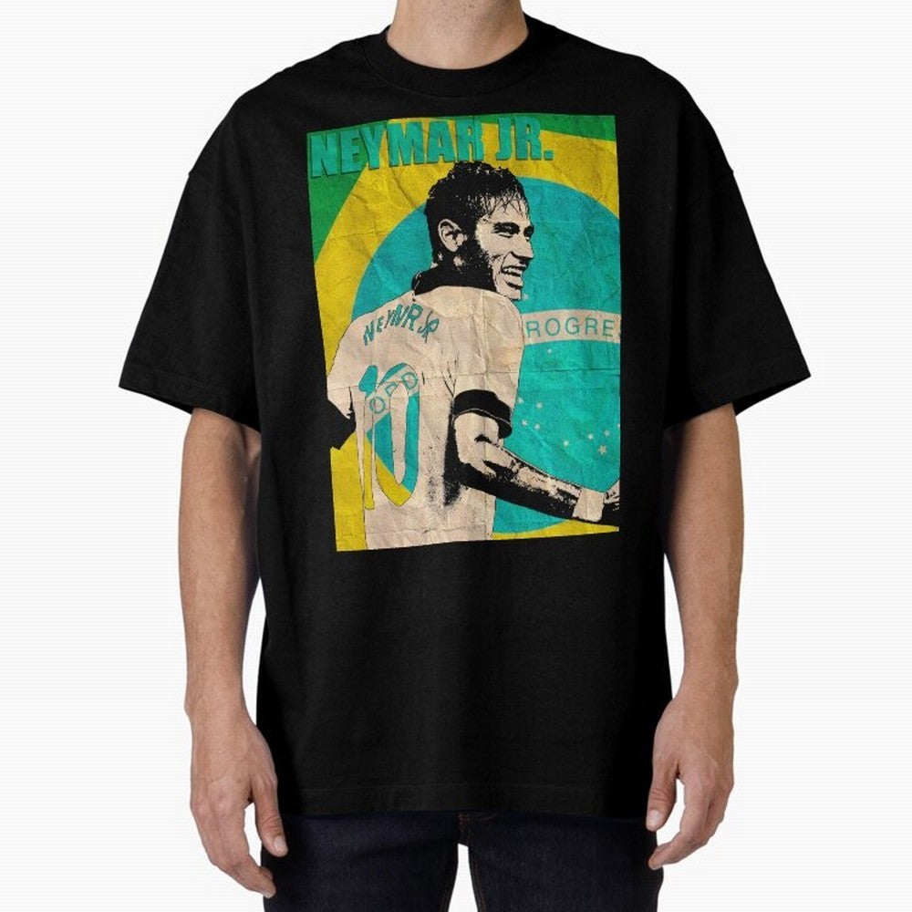 Neymar Oversized T-Shirt Fuel Your Fan Pride for the FIFA World Cup 2026 USA Canada Mexico Journey through Messi, Neymar and Mbappe Highlights, Brazil, Portugal and Argentina Pride, Football Passion, Legendary Performances, Festival Vibes and