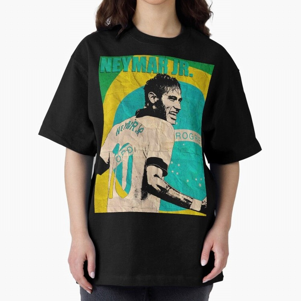 Neymar Oversized T-Shirt Fuel Your Fan Pride for the FIFA World Cup 2026 USA Canada Mexico Journey through Messi, Neymar and Mbappe Highlights, Brazil, Portugal and Argentina Pride, Football Passion, Legendary Performances, Festival Vibes and