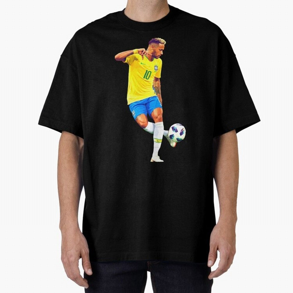Neymar Oversized T-Shirt Bring International Match Energy to FIFA World Cup 2026 Group Stage Driven by Messi and Cristiano Ronaldo, Spain and Netherlands Energy, Championship Spirit, Famous Goals, Roaring Crowds and International Football Unity;