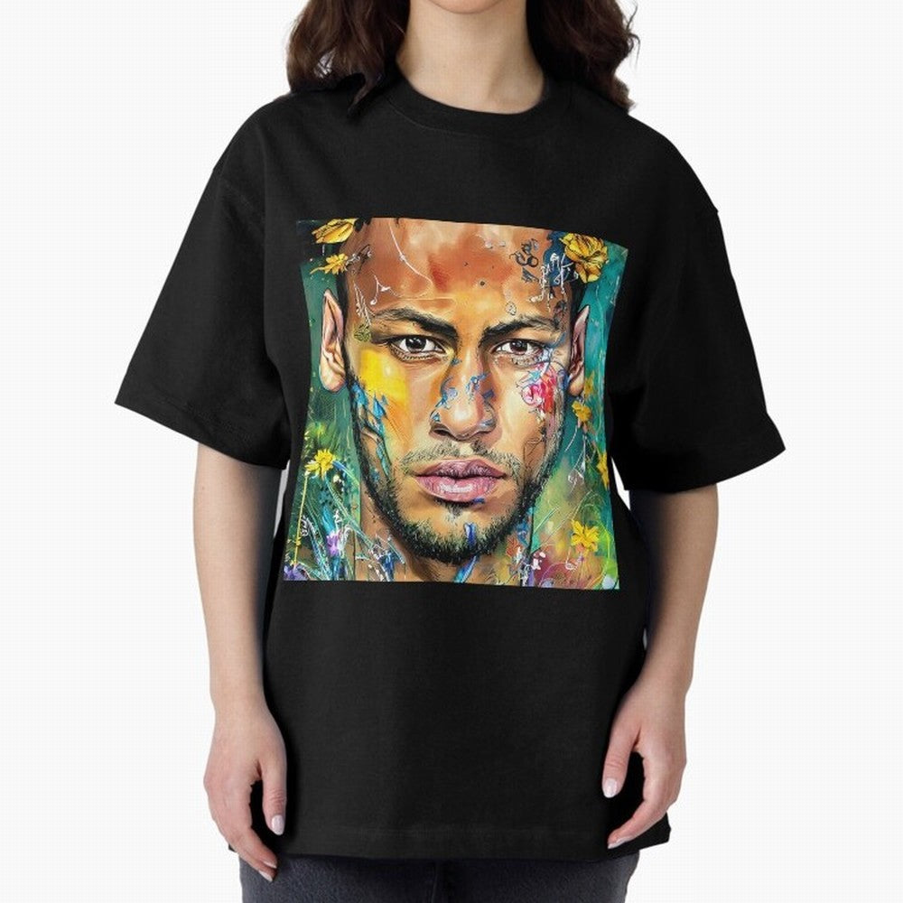 Neymar Oversized T-Shirt Feel International Energy from Global Football Passion for FIFA World Cup 2026, Driven by Cristiano Ronaldo, Haaland and CR7, France, Stadium Memories, Football Loyalty, International Chants and Championship Tradition;