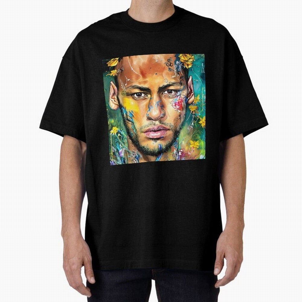 Neymar Oversized T-Shirt Feel International Energy from Global Football Passion for FIFA World Cup 2026, Driven by Cristiano Ronaldo, Haaland and CR7, France, Stadium Memories, Football Loyalty, International Chants and Championship Tradition;
