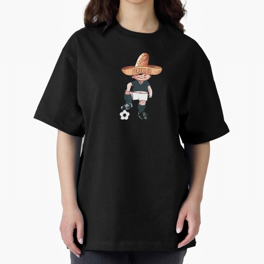 Classic Soccer Retro Mexico 1970 Oversized T-Shirt Bring Trophy Dreams to FIFA World Cup 2026 for Fans of Messi, CR7 and Mbappe and Argentina, France and Brazil, Bringing Champion Mindset, Group Stage Buzz, Knockout Tension and Passionate Fan