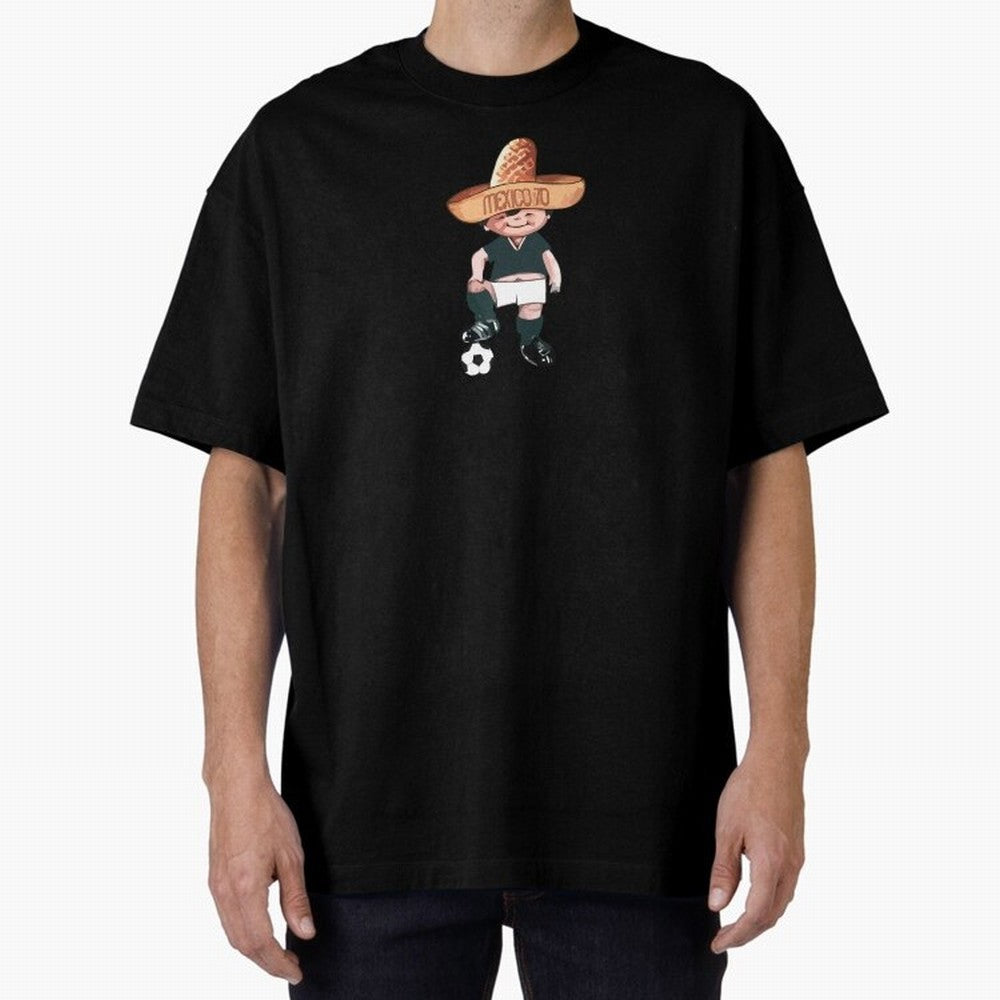 Classic Soccer Retro Mexico 1970 Oversized T-Shirt Bring Trophy Dreams to FIFA World Cup 2026 for Fans of Messi, CR7 and Mbappe and Argentina, France and Brazil, Bringing Champion Mindset, Group Stage Buzz, Knockout Tension and Passionate Fan