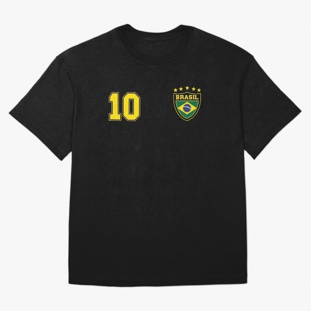 Classic Brasil Soccer No. 10 Brazil World Jersey Cup T Shirt Essential T-Shirt Unlock the FIFA World Cup 2026 Group Stage Journey through CR7 Highlights, Portugal, Spain and Germany Pride, Tournament Hype, Historic Matchups, Family Viewing Parties