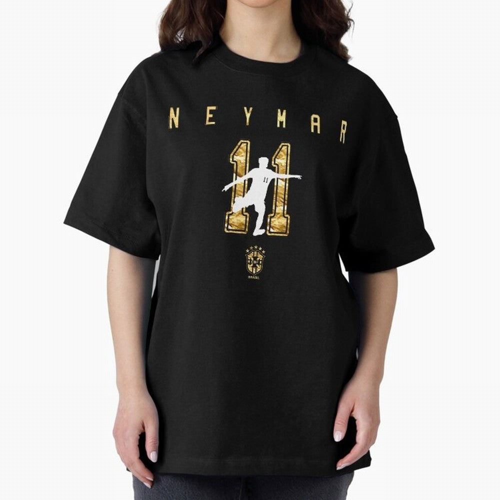 Neymar Gold Design Classic T-Shirt Celebrate Supporters United by Match Day Hype around FIFA World Cup 2026, Messi, Neymar and Mbappe, Spain and Netherlands, Retro Football Energy, Iconic Rivalries, Trophy Chase Drama and Stadium Atmosphere; Made