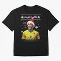 Jingle Balls Christmas Football Fan Art with Santa Neymar Active T-Shirt Create Global Football Passion for FIFA World Cup 2026 Group Stage, Celebrating Messi, Argentina, France and Brazil, Sports Nostalgia, International Competition, Famous
