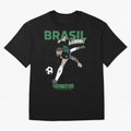 NEYMAR BRAZIL Oversized T-Shirt Bring Legendary Rivalry Energy to FIFA World Cup 2026 for Fans of CR7 and Netherlands, Bringing Football Passion, Legendary Performances, Festival Vibes and Supporter Community; Ideal for Football Dads, Football